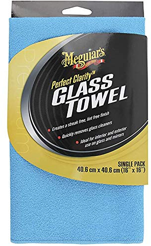 Meguiar’s Perfect Clarity Glass towel, X190301EU, Panno professionale per vetri