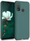 kwmobile Hülle kompatibel mit Huawei P Smart (2020) Hülle - weiches TPU Silikon Case - Cover geeignet für kabelloses Laden - Blaugrün