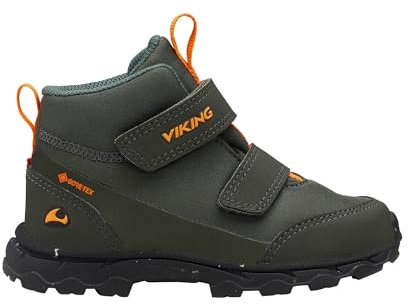 Viking Ask Mid F GTX Walking Shoe, Huntinggreen/Orange, 29 EU