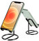 Cell Phone Stand for Desk,Cute Metal Black Cell Phone Stand Holder Desk Accessories,Compatible with All Mobile Phones,iPhone,Switch,iPad