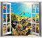 murando 3D WANDILLUSION Wandbild Natur Fototapete Poster XXL Fensterblick Vlies Leinwand Panorama Bilder Dekoration Ozean Korallenriff 140x100 cm b-A-0002-c-a