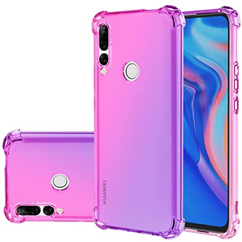 Gufuwo Custodia per Huawei Y9 Prime 2019/Honor 9X/P Smart Z STK-LX1, Copertura Morbida in TPU Sfumato - Antigraffio Ultra Sottile con Protezione Antishock Cover per Huawei Y9 Prime 2019 Rosa/Viola