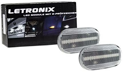 letronix LED Seitenblinker Blinker Module Klar Silber E-Prüfzeichen kompatibel mit: Jimny Typ FJ 2005-2018/Jimny Typ GJ ab 2018
