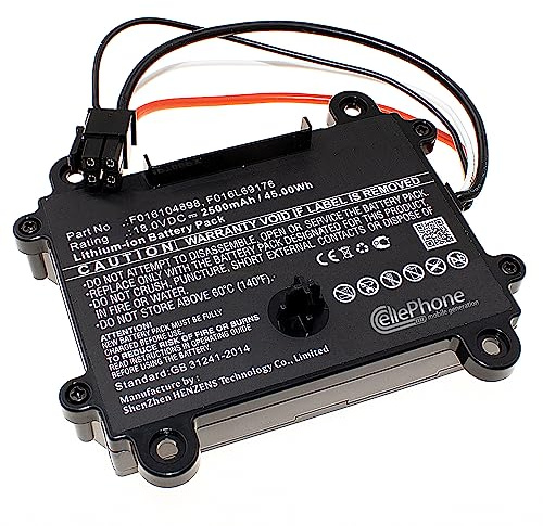 Akku Li-Ion kompatibel mit Bosch Indego 350 400 M 700 - Indego M Plus 700 - Indego S+ 400 500 XS 300 (Ersatz für F016104898) - 2500mAh / 18V