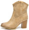 IF Fashion Scarpe Stivali Stivaletti Alla Caviglia Camperos Texani Tacco da Donna G633 beige N.40