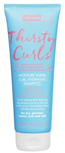 Umberto Giannini Thirsty Curls Feuchtigkeits-Shampoo für Lockiges und Welliges Haar, 2 ml (8,5 ml), für Trockenes und Dehydriertes 2a-4c Haar, Vegan