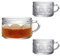 2pcs Grande Tasses à café Vintage avec Anse, Tasse café au lait Verre, Cadeau parfaite pour petit dejeuner, expresso, boisson chaude froide, 500ml - lavables au lave-vaisselle - passent au micro-ondes