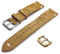 Armband aus echtem Wildleder mit Ziernähten Vintage One More Strap 18 mm 20 mm 22 mm Farbe Schwarz Blau Grün Braun Schnürsenkel Straps, beige, 22mm, Vintage
