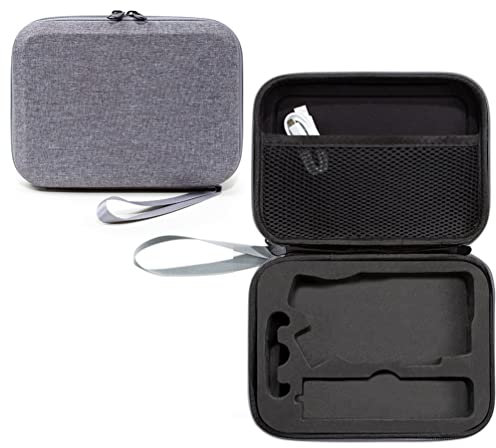LiLiTok Borsa da trasporto portatile per Insta 360 Flow Handheld Mobile Phone Gimbal Stabilizzatore Storage Bag Custodia protettiva rigida (21 x 16 x 6 cm), Grigio, Porta carte
