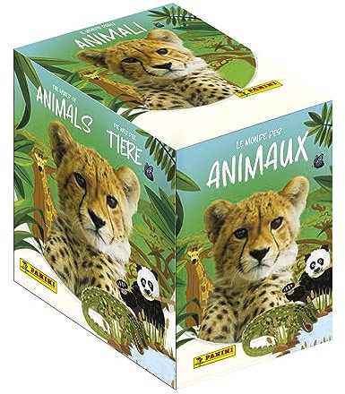 Panini Monde des Animaux-Les Records Boîte de 36 Pochettes, 004625BOX36F