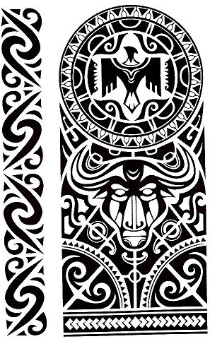 Tribal Bull Tattoo Stier Tattoo Männer Tattoo Oberarm Tattoo Aufkleber Temporary Tattoo Einmal Tattoo J-523
