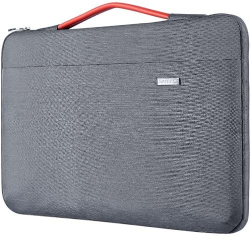 Landici Laptop Case Sleeve 14 15 Inch with Handle, 360°Protective Waterproof Computer Cover Bag for MacBook Air M2/M3 15,MacBook Pro 14/15, HP Chromebook 14, Grey