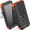 LATIMERIA Chargeur solaire 45800 mAh, chargeur de téléphone portable avec entrée USB C, charge rapide 5 V 3,1 A QC 3.0 pour téléphone portable, batterie externe compatible avec iPhone, Samsung,
