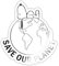 Spreadshirt Peanuts Snoopy Save Our Planet Umwelt Sticker, max. 10x10 cm, 10 x 10 cm, Weiß glänzend