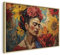 murando - Wandbilder XXL Mit natürliche Rahmen XXL Frida 90x60cm Vlies Leinwandbild 1 Teilig - Kunstdruck Wandbilder Wanddekoration Design Wand Bild - Sonnenblumen Blumen Natur Zweige h-H-10050-b-a