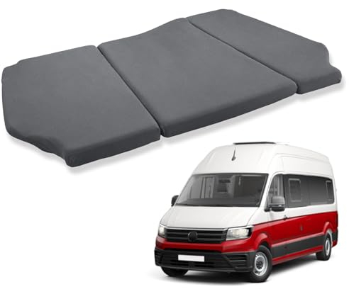Wohnmobil Spannbettlaken Heckbett Hochbett Aufstelldach Ersatz für VW Grand California 600, Wohnmobil Schonbezug Faltbett Spannbettlaken für Camping Transporter, Grau
