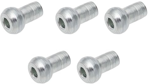 YINETTECH 5 topes de cable de extremo de bola de 8,8 mm de diámetro de 3,5 mm, alambre de acero chapado en zinc compatible con cable de cuerda de alambre de 5 mm para accesorios de máquina de gimnasio