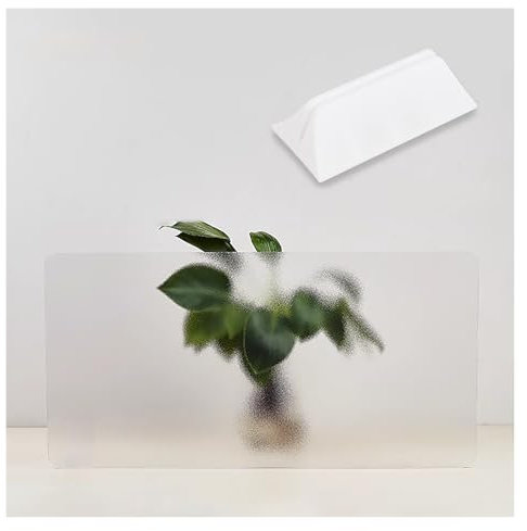 Schreibtisch-Sichtschutztrennwand aus mattiertem Acryl, abnehmbare Schreibtisch-Trennwand, Bildschirmteiler for Theke und Schreibtisch, Büro, Bibliothek, Klassenzimmer(Plastic card holder,60x60cm/23.6