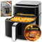Taylor Swoden Friteuse sans Huile, 1800W, Air Fryer de 6,5 L avec Double Résistance, Multifonction 8-en-1 Rapide Écran tactile digital, visualisation Airfryer XXL, Noire