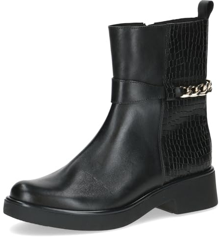 CAPRICE Damen Stiefeletten aus Leder mit Blockabsatz