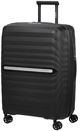 Samsonite Neo Flux - Spinner M, Erweiterbarer Koffer, 68 cm, 86/96 L, Schwarz (Black)