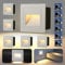 Letlit 6er Set Treppenbeleuchtung 3W 300lm, LED Treppenstufenbeleuchtung 230V 3000K, 85x85mm, IP65 Wandeinbauleuchte Treppenlicht Beleuchtung für Treppen Wand, Unterputzdosen 68mm, Aluminium Weiß