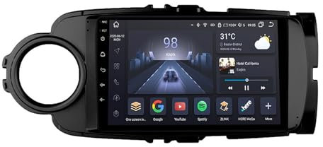 Android 14 9 Pollici Touchscreen Stereo Auto Bluetooth Auto Radio Stereo Per Toyota Yaris LHD RHD 2012-2017 Con FM Radio Comando Del Volante WiFi AHD Retrocamera(Y1 1+32G)