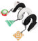 Yardwe Spiral für Kinderwagen Panda Design Weiche Plüsch Aktivitätskette für Autositz und Kinderbett für Sensorische Entwicklung von Neugeborenen