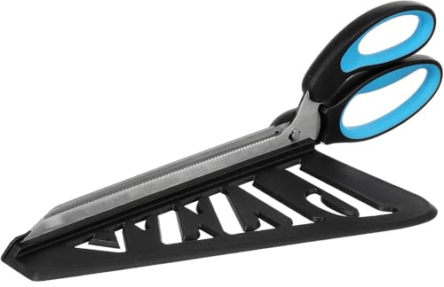 TOYZFRIENDY Ciseaux à Pizza Acier Inoxydable Bleu Ciel avec Spatule Amovible Coupe-pizza Ergonomique Antidérapant pour Cuisine et Service de Tartes