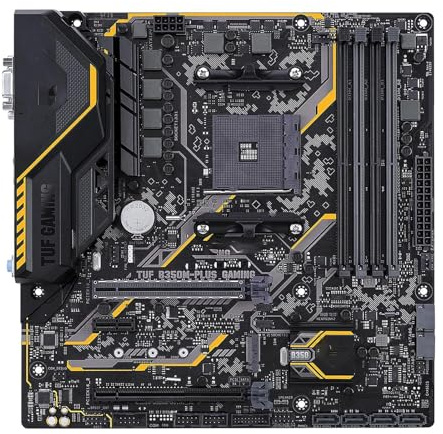 Placa Madre Placa Base Fit For ASUS TUF B350M-PLUS Gaming B350 AM4 Compatible con Ryzen 5 5600X 5500 7 5800X3D 5700X CPU DDR4 M.2 HDMI Micro ATX
