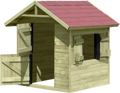 Spielhaus Emily aus Holz Gartenhaus für Kinder TÜV geprüft