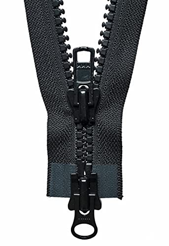 YKK Two Way Slider Zip, No. 580 Black, 66 cm Length