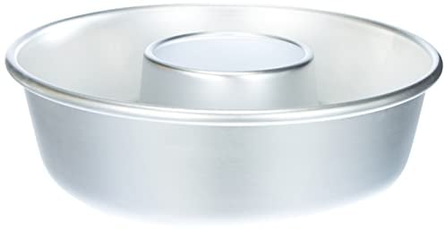 Pentole Agnelli Linea Pasticceria e Cake Design Ciambella Con Tubo, Argento, 24 cm