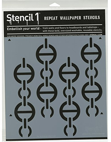 Stencil1 Kunststoff 27,9 cm x 11-inch-Chains Couture