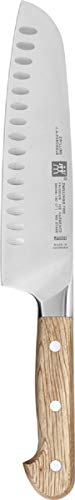 Zwilling Pro Wood, Santokumesser, 18 cm, Rostfreie r Spezialstahl, Steineichengriff, Natur