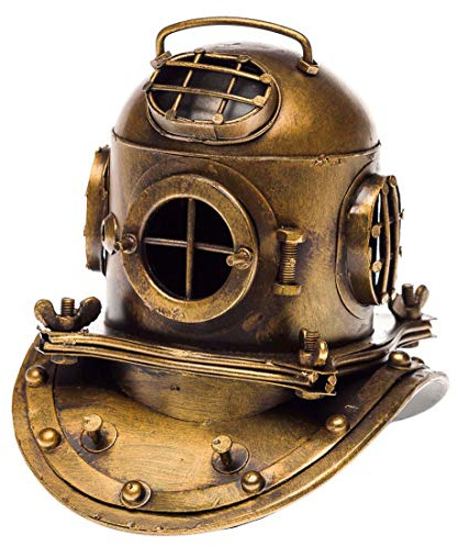 Taucherhelm Marine 18cm Tiefsee Taucherglocke Dekoration Helm Antik-Stil