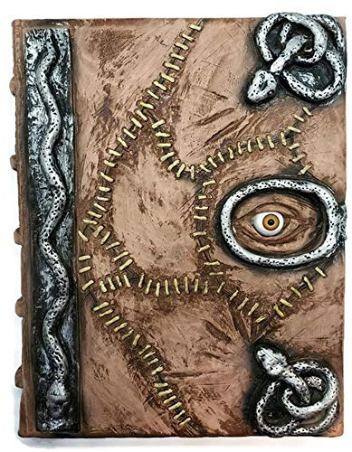 Damian Black Hocus Pocus Zauberbuch Requisite - Zauberbuch Halloween Dekoration Latex Necronomicon Kostüm Notizbuch Journal