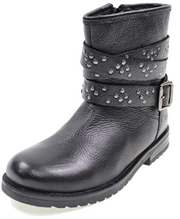 Lelli Kelly Stivali Biker Elena con Fibbia E Borchie Bambina LK3610 Nero Taglia: 32