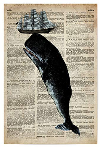 artboxONE Poster 30x20 cm Tiere Riesiger Wal hochwertiger Design Kunstdruck - Bild Meer Meer nautisch