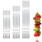 Profi BBQ Edelstahl Grillspieße, Extra Breit: 1 cm, Extra Stark 2 mm Dicke (20 St, 40cm) Fleischspieße, Schaschlikspieße, Mangal, Schampura, Spieße, Skewers, Schaschlik, Kebap, Spiesse, Grillspiesse