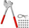 Sealing Zange Security Sealing Tool Isolierung Sicherheit Bleidichtung für Bleidurchmesser bis 10mm (1x Dichtzange + 20 x Dichtringe + 20 x Dichtdrähte)