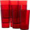Lot de 12 gobelets en plastique rouge de qualité restaurant, 355 ml. Verres résistants à la casse, réutilisables, empilables et incassables. Excellents gobelets pour café, fête et restauration