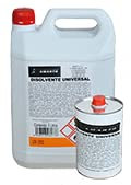 Disolvente Universal. diluye pinturas sinteticas, barnices, imprimaciones, tambien sirve para limpieza de herramientas. (5 L.)