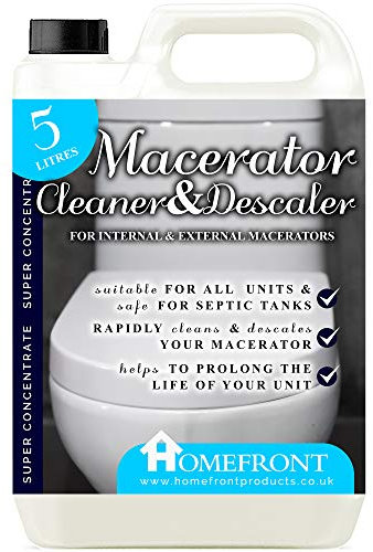 Homefront Macerator Cleaner & Descaler - Cleans and Descales Internal and External Macerators - Prolongs the Life of Your Macerator (5 Litres)