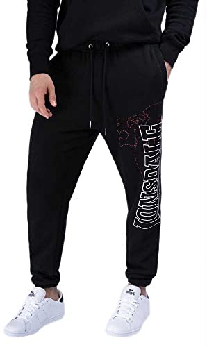 Lonsdale Herren Jogginghose Dartford Normale Passform, Black, 5XL