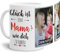 Tassendruck Fototasse mit Spruch für Mama - Glück ist, jemanden wie Dich zu haben - zum Selbst gestalten mit 2 Fotos, Weiß, 300 ml