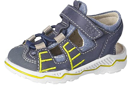 PEPINO Ricosta Jungen Sandalen Marlo,Kinderschuhe,WMS:Mittel,Outdoorsandalen,Halbschuhe,Klettverschluss,Kinderschuhe,Nautic (170),21 EU