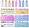 Jinlaili 720 Stück Sticky Notes, Schmale Klebezettel, Haftnotizen Haftstreifen Haftmarker, Haftnotizen Set, Post Its Textstreifen Index, Post Its Klein, Post Its Haftstreifen - 6 Packungen