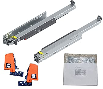 BLUM MOVENTO TIP-ON 766H Schubladenschienen, 750mm Vollauszug 60kg, 1 Paar inkl. Kupplung und Montagezubehör-Set