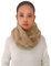 Lina & Lily Winter Loop Schal Snood Damen aus Kunstpelz (Khaki)